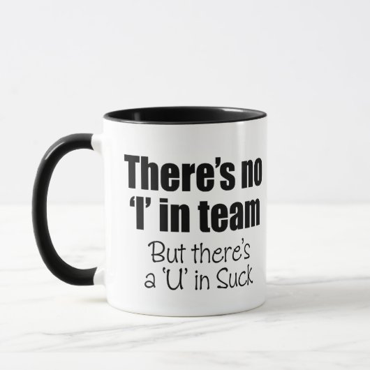 Es gibt kein "ich" im Team Tasse (Links)