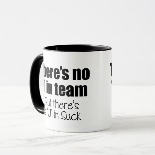Es gibt kein "ich" im Team Tasse (Vorderseite Links)
