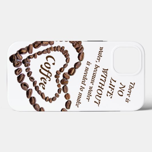 Es gibt kein Leben ohne Kaffee Liebhaber Sucht Case-Mate iPhone Hülle (Rückseite (Horizontal))
