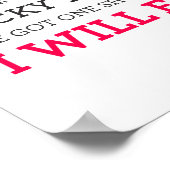 Es gibt kein Manifesto Poster mehr großer schwarze (Ecke)