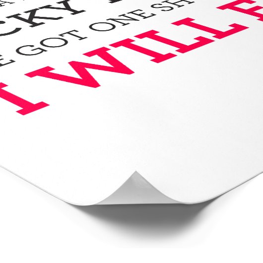 Es gibt kein Manifesto Poster mehr großer schwarze (Ecke)