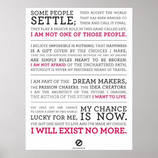 Es gibt kein Manifesto Poster mehr großer schwarze (Vorne)