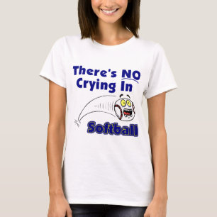 Es gibt kein Schreien im Softball T-Shirt