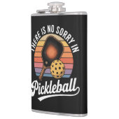 Es gibt kein Sorry im Pickleball Flachmann (Links)