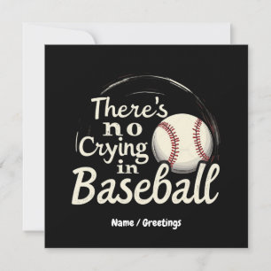 Es gibt kein Weinen im Baseball Ein lustiger Spiel Einladung