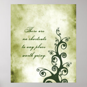 Es gibt keine Abkürzungen zu jedem möglichem Platz Poster