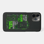 Es gibt keine Cloud Lustiger SysAdmin iPhone Case (Rückseite (Horizontal))