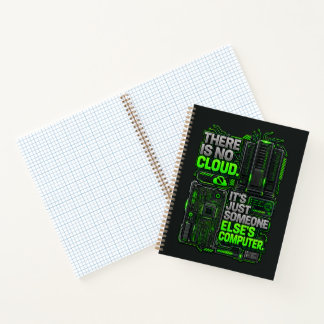Es gibt keine Cloud Lustiges Programmierer Notizbu Notizblock