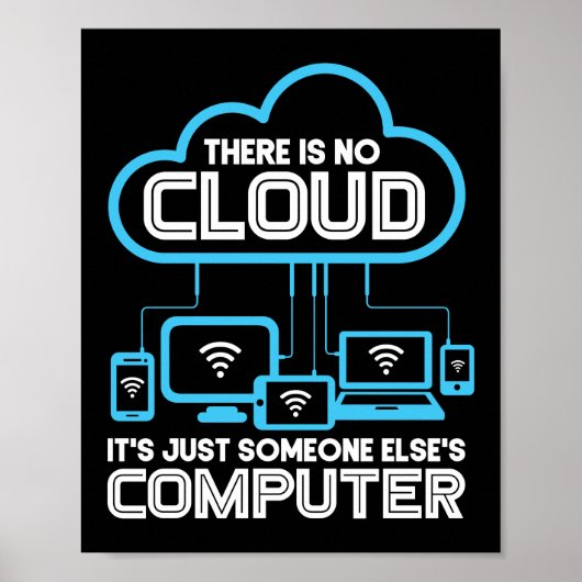 Es gibt keine Cloud-Programmierung Poster (Vorne)