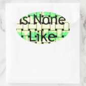 Es gibt keine, die Sie drucken könnten Ovaler Aufkleber (Tasche)