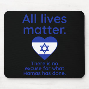 Es gibt keine Entschuldigung dafür, was die Hamas  Mousepad