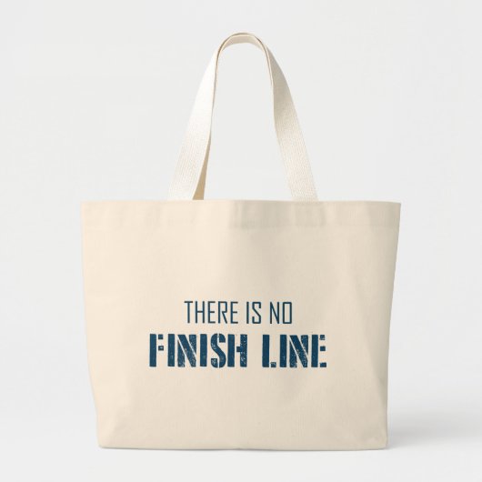Es gibt keine finale Linie Jumbo Stoffbeutel (Vorne)