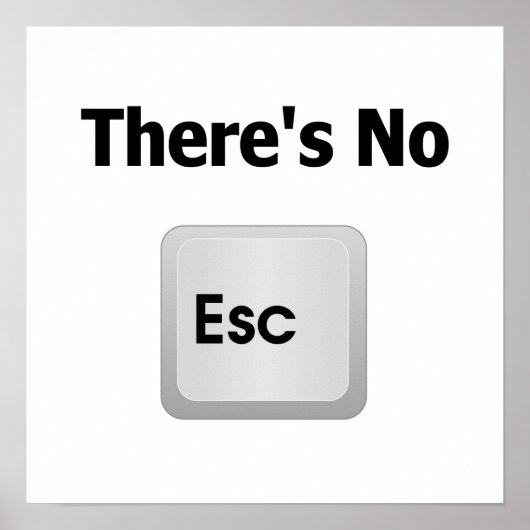 Es gibt keine Flucht Poster (Vorne)