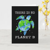 Es gibt keine Geschenke des Planeten B Schildkröte Karte (Gelbe Blume)