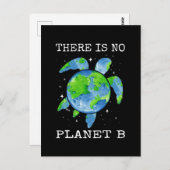 Es gibt keine Geschenke des Planeten B Schildkröte Postkarte (Vorne/Hinten)