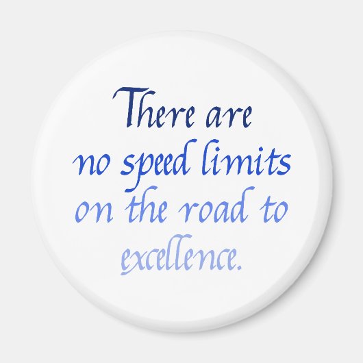 Es gibt keine Geschwindigkeitsbegrenzungen Magnet (Vorne)