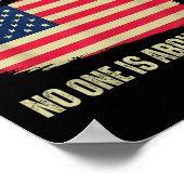 Es gibt keine Könige in Amerika, Fahne 2024 Poster (Ecke)