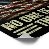 Es gibt keine Könige in Amerika, niemand ist über  Poster (Ecke)