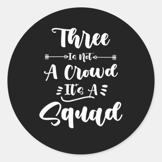 Es gibt keine Menschenmenge, es ist ein Platz 3 de Runder Aufkleber (Vorderseite)