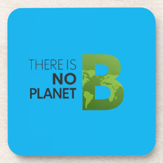 Es gibt keine Planet-B-Typografie - Grüne Erde Getränkeuntersetzer