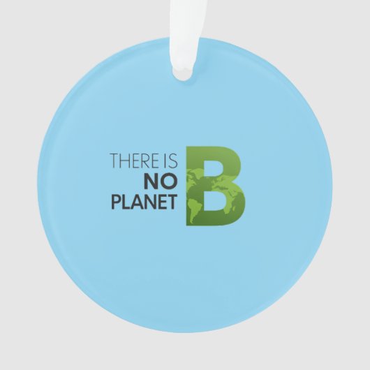Es gibt keine Planet-B-Typografie - Grüne Erde Ornament (Vorderseite)