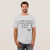 Es gibt keine schwarzen Schafe in der Familie des T-Shirt (Vorne ganz)