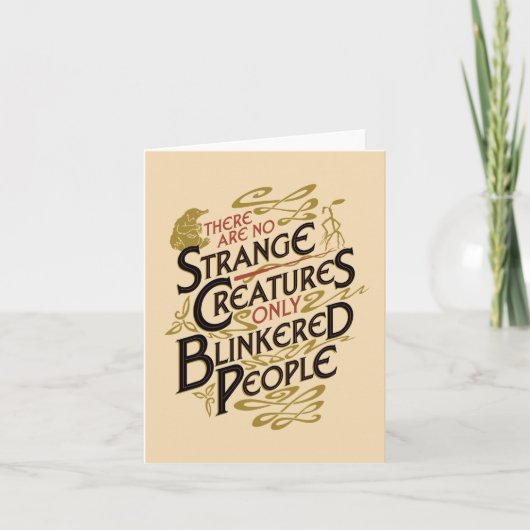 Es gibt keine seltsamen Kreaturen Karte (Vorderseite)