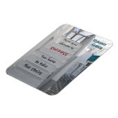 Es gibt keinen Aufzug zum Erfolg. Personalisiert Magnet (Linke Seite)