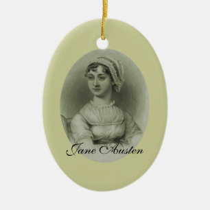 Es gibt keinen Charme. Jane Austen-Verzierung Keramikornament
