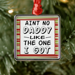 Es gibt keinen Daddy wie den, den ich zu Weihnacht Ornament Aus Metall
