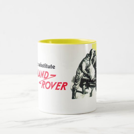 Es gibt keinen Ersatz für Land Rover Zweifarbige Tasse (Mittel)