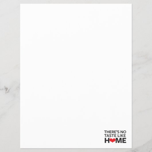 Es gibt keinen Geschmack wie Zuhause Flyer (Vorne)