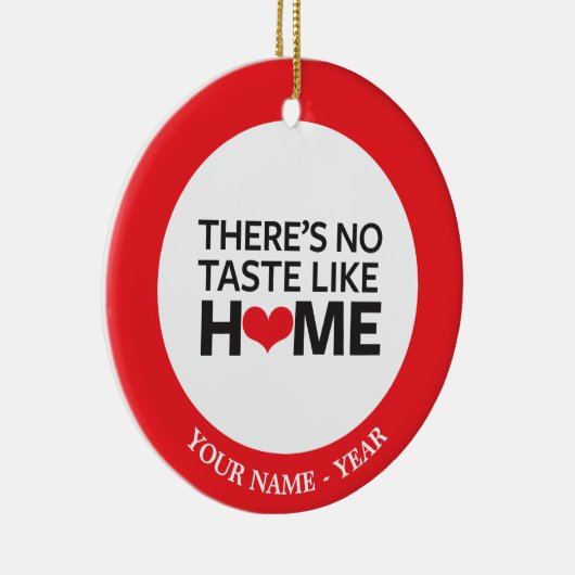 Es gibt keinen Geschmack wie Zuhause Keramikornament (Rechts)