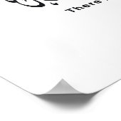 Es gibt keinen Gott außer Allah | Kalligrafisches Poster (Ecke)