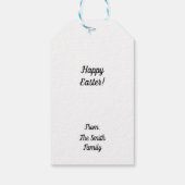 Es gibt keinen Hase wie zu Ostern Geschenkanhänger (Rückseite)