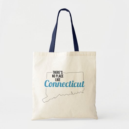 Es gibt keinen Ort wie Conneticut Tote Bag Geschen Tragetasche (Vorne)