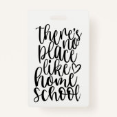 Es gibt keinen Ort wie das Homeschool-Lesezeichen Ausweis (Vorderseite)