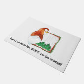 Es gibt keinen Ort wie GNOME, für die Ferien. Fußmatte (Schrägansicht)