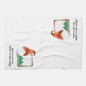 Es gibt keinen Ort wie GNOME, für die Ferien. Geschirrtuch (Horizontal)