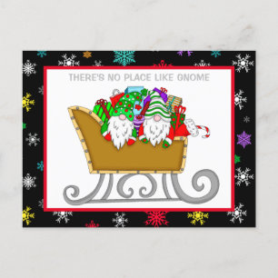 Es gibt keinen Ort wie Gnome, Weihnachtskarte Postkarte