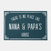 Es gibt keinen Ort wie NANA & PAPA's House Aquamar Fußmatte (Vorderseite)