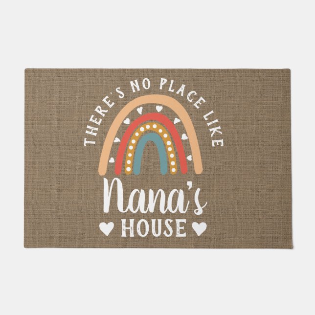 Es gibt keinen Ort wie Nana's House Rainbow Doorma Fußmatte (Vorderseite)