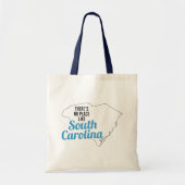 Es gibt keinen Ort wie South Carolina Tote Bag Tragetasche (Vorne)