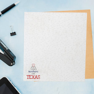 Es gibt keinen Ort wie Texas Notizblock