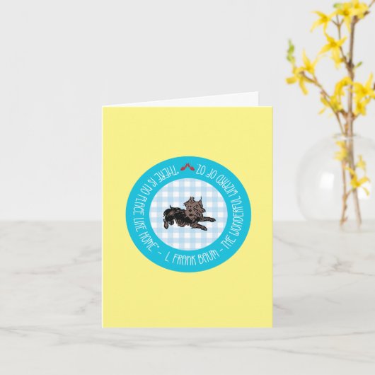 Es gibt keinen Ort wie Zuhause - Anpassbar Karte (Gelbe Blume)