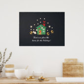 Es gibt keinen Ort wie Zuhause für die Ferien. Poster (Küche)
