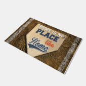 Es gibt keinen Ort wie Zuhause Mat, Baseball Fußmatte (Schrägansicht)