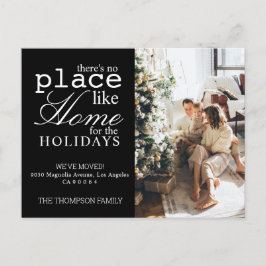 Es gibt keinen Ort wie Zuhause-Minimalistisches Fo Ankündigungspostkarte