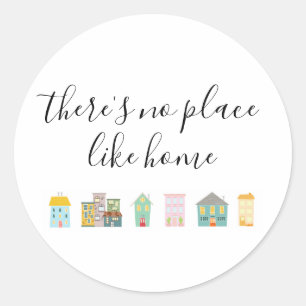 Es gibt keinen Ort wie Zuhause Realtor Runder Aufkleber