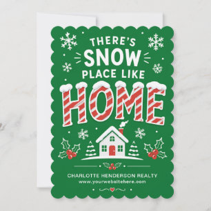 Es gibt keinen Ort wie Zuhause Realtor Weihnachten